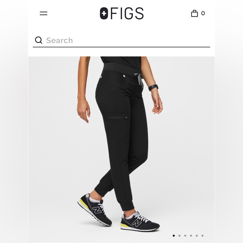Figs black Zamora jogger scrub pants medium